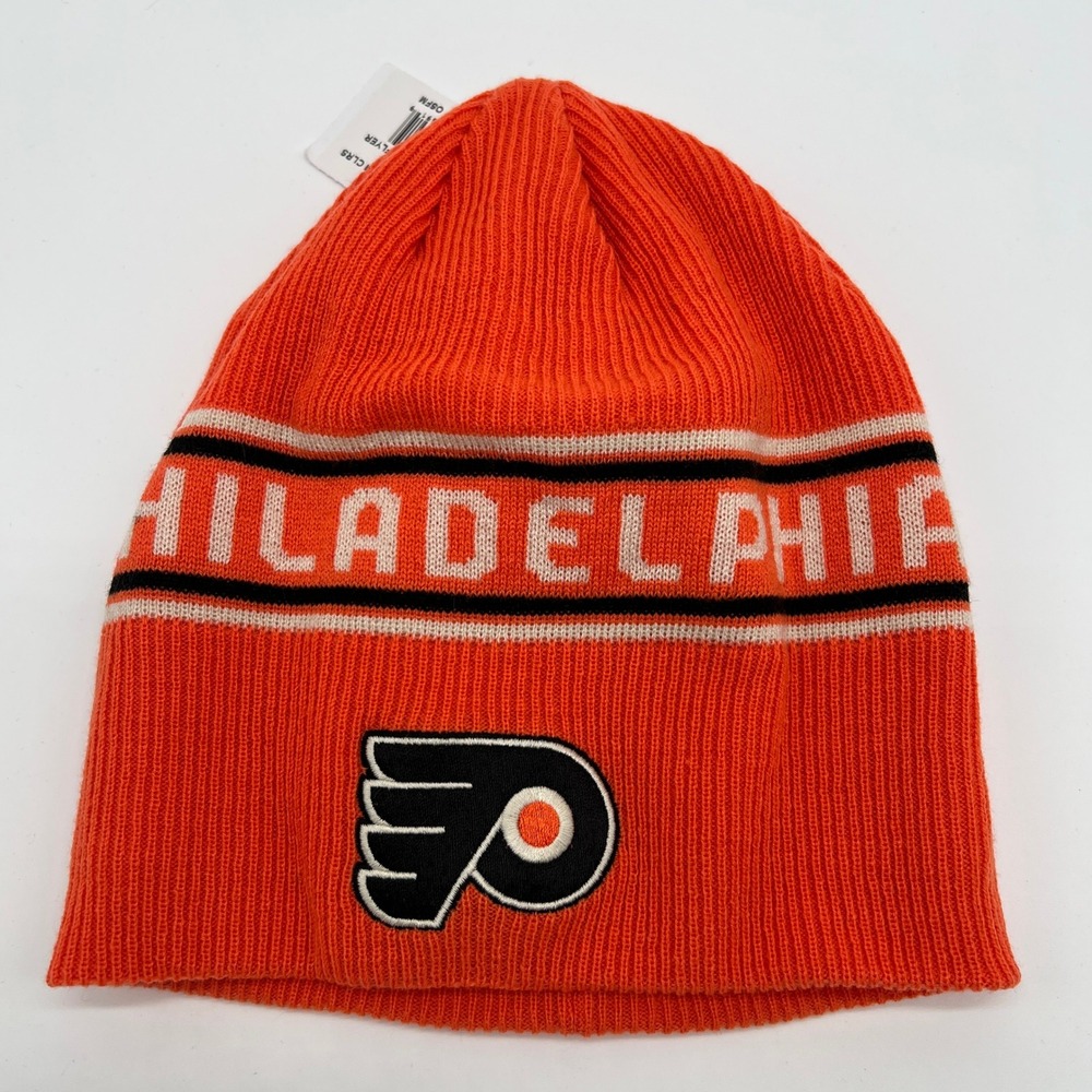 Philadelphia Flyers NHL CCM Beanie Knit Hat Cap Orange Hockey Adult One Size